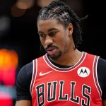 Close-up of Jaden Ivey during a Chicago Bulls match